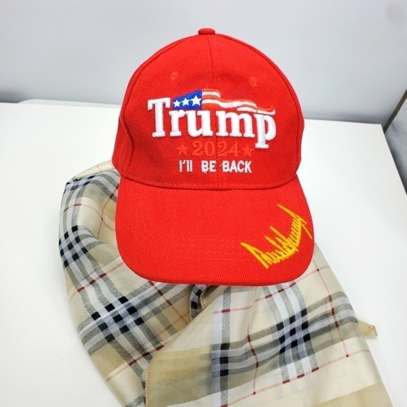 Donald Trump 2024 Election Signature I'll Be Back Baseball Cap Adjustable - Picture 1 of 7